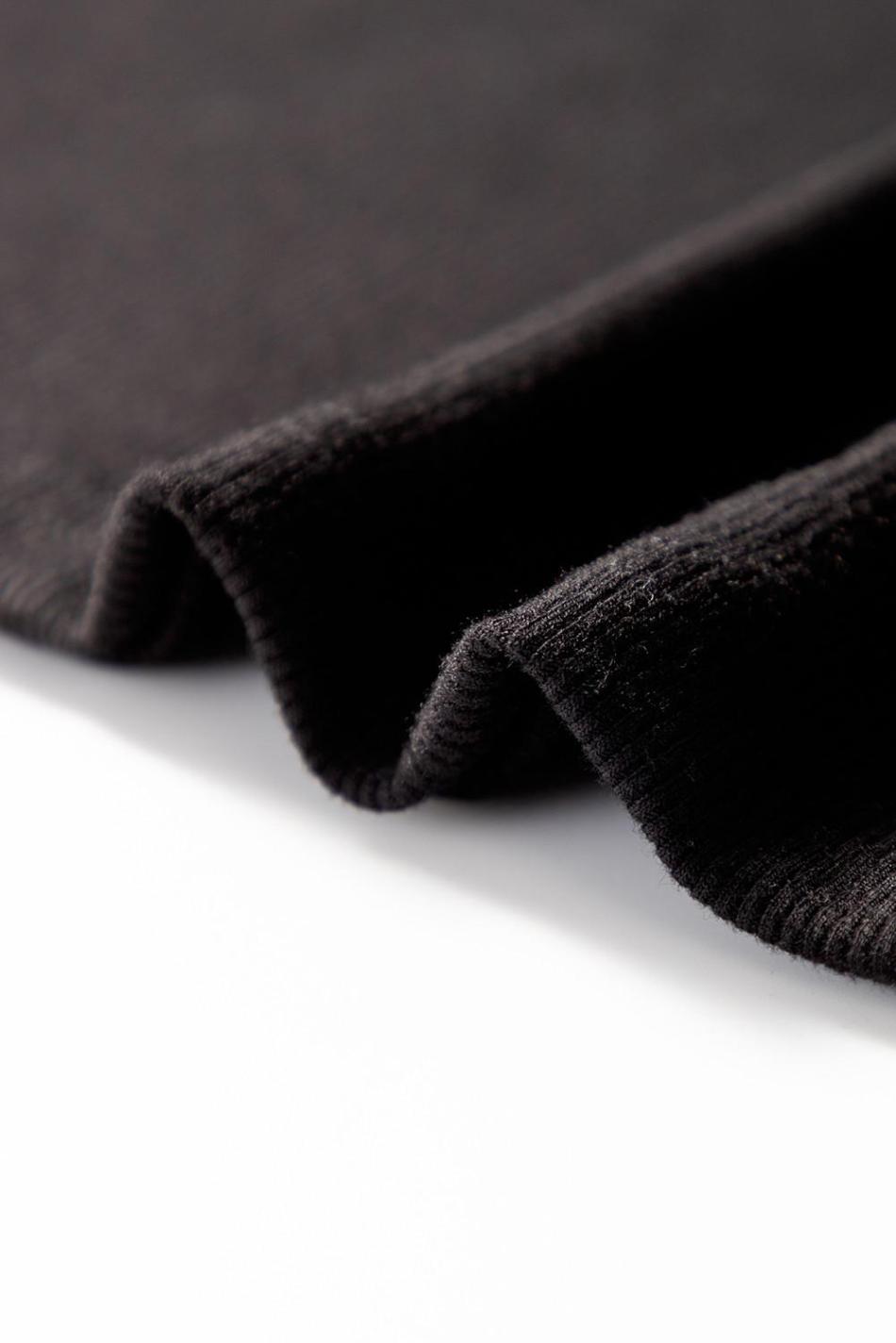 Black Floral Lace Patchwork Long Sleeve Slim Top | Women Long Sleeve Tops