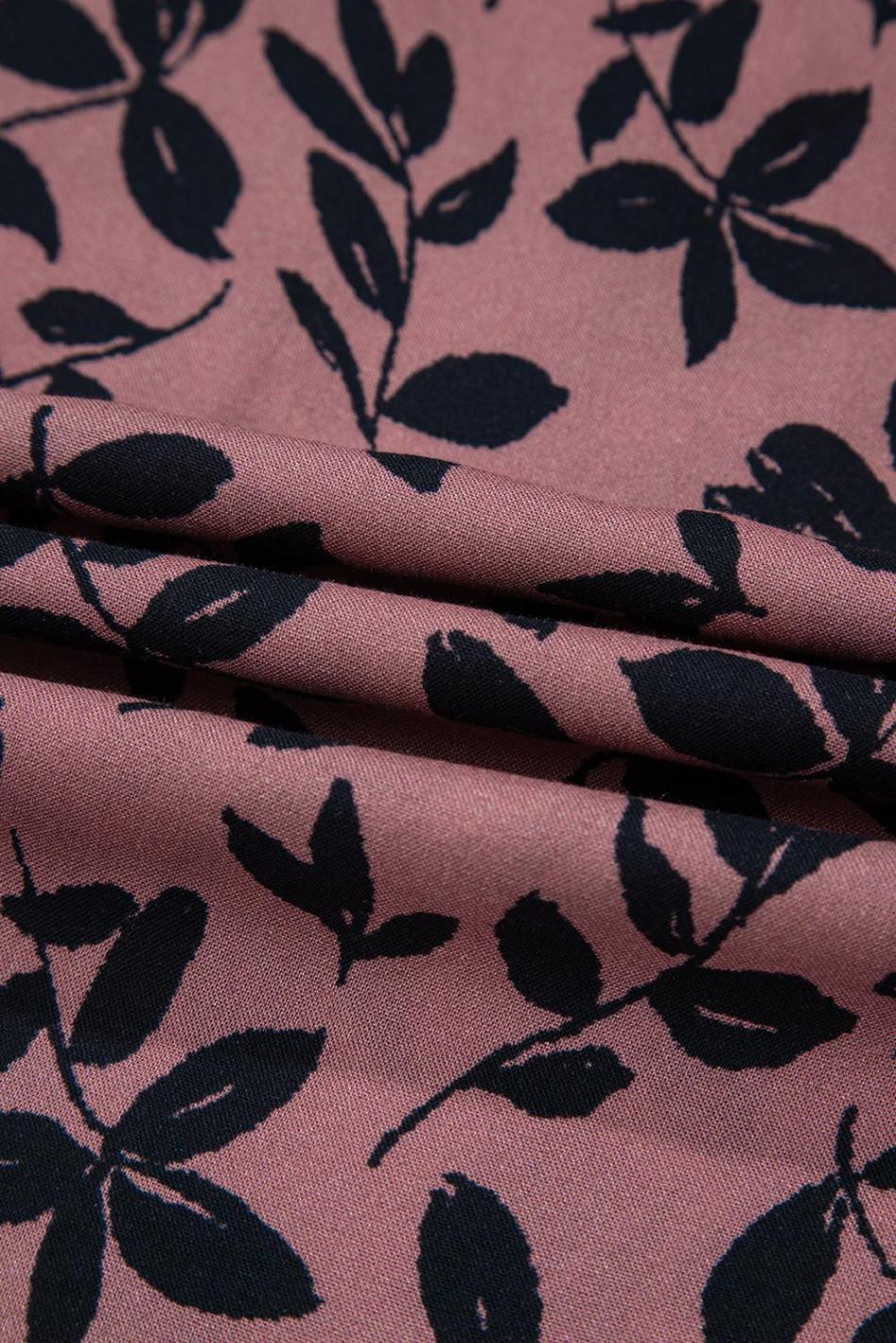 Brown Floral Print Tie Neck Sleeveless Top | Women Sleeveless Tops