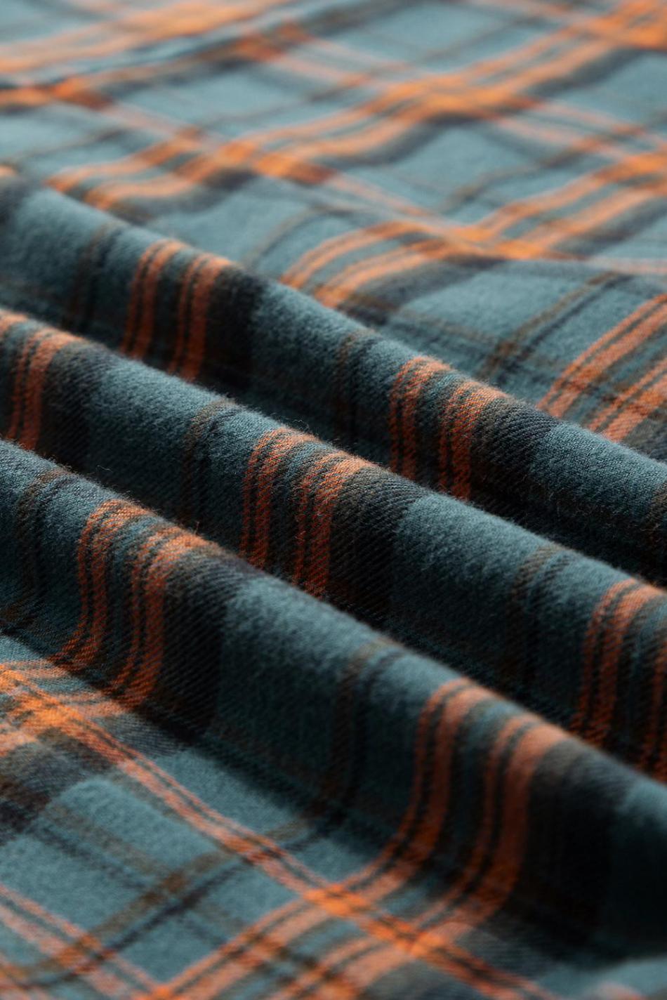 Green Plaid Long Sleeve Collar Shirt | Women Long Sleeve Tops