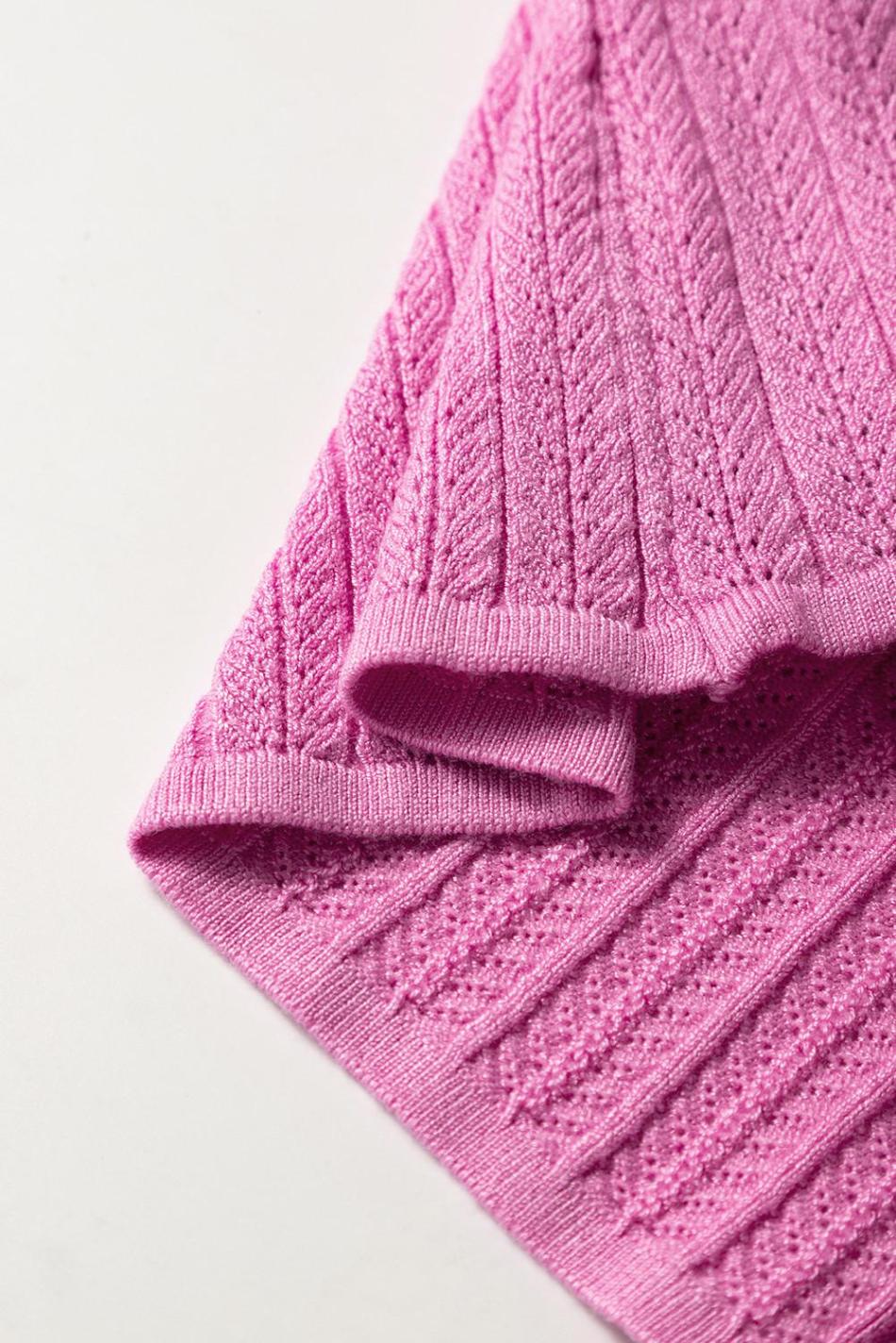 Phalaenopsis Textured Square Neck Flounce Sleeve Top | Women Blouses